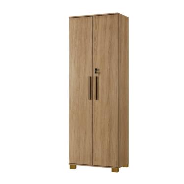 Imagem de Armário Multiuso Bahia 2 Porta C/ Chave 4 Prateleira Interna Arte Móveis Cinamomo