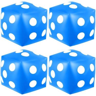 Imagem de Pacote com 4 Game Dice Mototo, Jumbo, inflável, 32 cm, azul