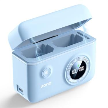 Imagem de llano NP-FZ100 18 W Smart Digital Display carregador duplo USB-C para Sony A7 III, A7R V, A7R IV, A7C, A9/A9S, A6600, A7R3, ZV-E1, ILCE-1M2, FX30 carregador de bateria, . cobertura magnética