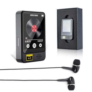 Imagem de MP3 Player Hi-Fi 1.8 Polegadas, Bluetooth 5.0 Bidirecional, Gravador de Voz, Rádio FM, Alto-falante, Tela Touch - Design Compacto