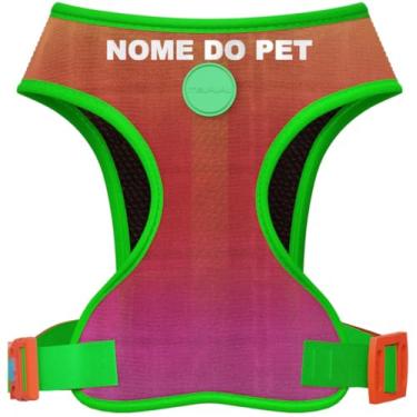 Imagem de Combo Peitoral Style Para Cachorro Com Guia Tradicional, Localizador e Nome Personalizado (Laranja, PP)