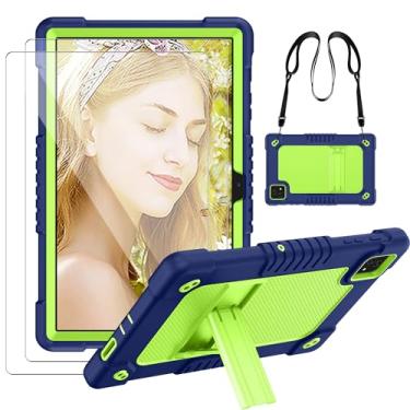 Imagem de Kebiory Capa para tablet T-Mobile Revvl Tab 5G lançada em 2023, com protetor de tela temperada, alça de ombro, suporte para crianças, capa à prova de choque para T-Mobile Revvl Tab 5G 10,36 polegadas