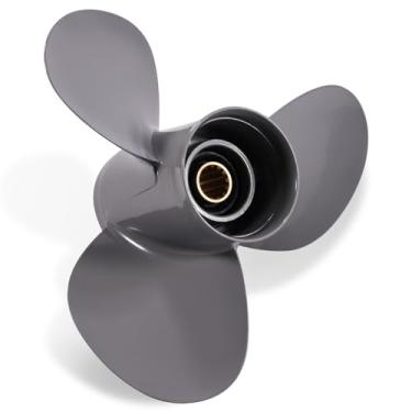 Imagem de Hélice de barco de popa de alumínio 11 3/8 X 12 para motores Honda BF35/40/45/50/60HP 13 estrias dentadas, peças OEM nº 59130-ZV5-012AH RH