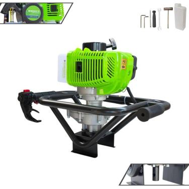 Imagem de Perfurador Polaca Cavadeira Sem Broca Menegotti MPS-52 À Gasolina 2T 52cc 1,8HP 9.000rpm Com Ignição CDI Para Construção Civil