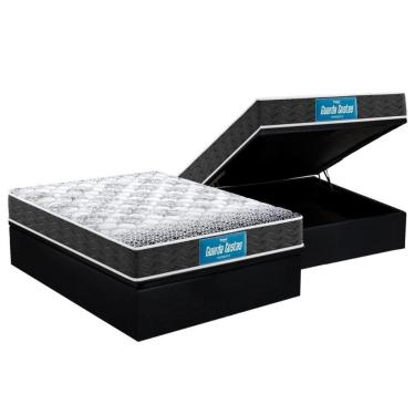 Imagem de Cama Box Baú Casal: Colchão Probel - Ep Guarda Costas Prómiddle Double FaceBase Suede Black