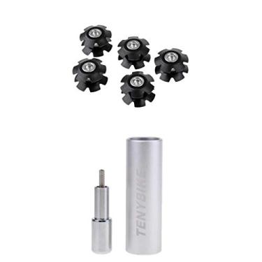 Imagem de barenx Alloy Bike Fork Headset Installer Driver Setter 1-1/20.3 cm Star Nut Washer Hardware