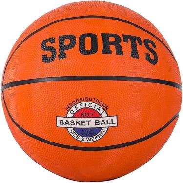 Imagem de Bola De Basquete Sports Peso Tamanho Oficial Numero 7 Basketball Quadra Laranja Treinamento Escola