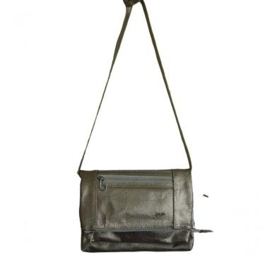 Imagem de Bolsa Feminina Transversal de Couro Legitimo Dourado