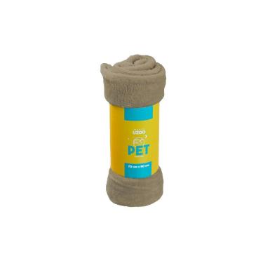 Imagem de Manta Microfibra Flannel Pet 70x90cm - Uzoo Manta Microfibra Flannel Pet 70x90cm Marrom
