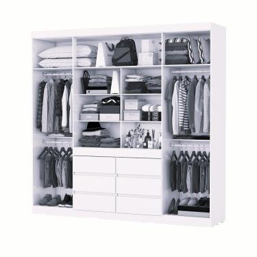 Imagem de Guarda Roupa Imperio 6 Gavetas Sem Espelho Carioca Moveis Branco