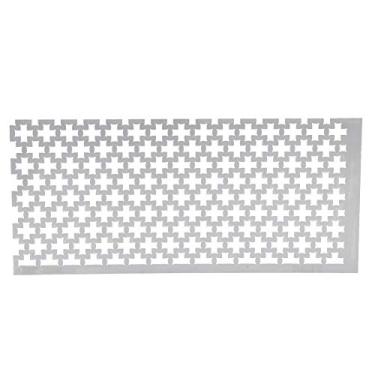 Imagem de Régua de pintura de diamante de malha de ponto quadrado, régua de malha de desenho de diamante DIY 5D ferramenta de régua de pintura de diamante, ferramenta de fixação de pintura de diamante de aço inoxidável de 15,7 x 7 cm para artesanato DIY