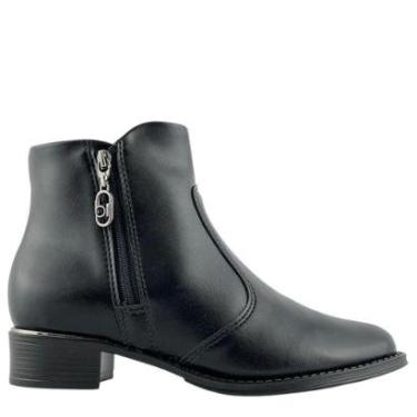 Imagem de Bota Beira Rio Feminina Cano Curto Zíper 9045347-Feminino