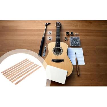 Imagem de Conjunto de 48 peças para encadernação de guitarra, embutimento de madeira de abeto para construção de guitarra DIY, ferramentas Luthier para decoração de guitarra