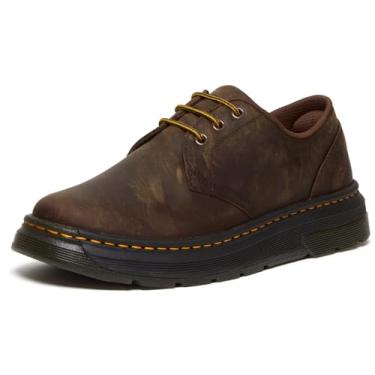 Imagem de Dr. Martens Tênis baixo unissex Crewson, Marrom escuro Crazy Horse, 13 Women/12 Men