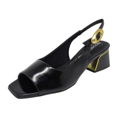 Imagem de Sandalia Feminina Salto Medio Moderna Elegante Piccadilly