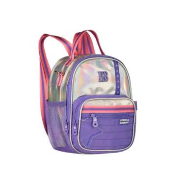 Imagem de Lancheira Holográfica Rebecca Bonbon Térmica Juvenil Escolar Alça De C
