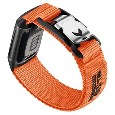 Imagem de Bandletic Pulseira esportiva compatível com Fitbit Charge 6/5 para homens e mulheres, pulseiras de substituição de nylon macio resistente com fivela V magnética Fidlock para Fitbit Charge 5/6