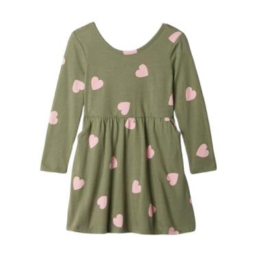 Imagem de GAP Vestido de malha de manga comprida para bebês meninas, Corações, 6-12 Meses