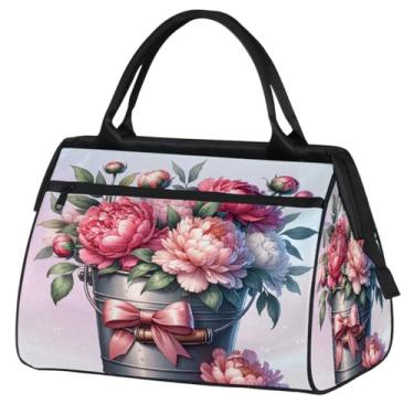 Imagem de Bolsa pequena para o fim de semana para mulheres, homens, unicórnio, girassol, flor, dobrável, bolsa esportiva leve para academia, Cor: 23, 15.2*8.3*11.6 inch, Moderno