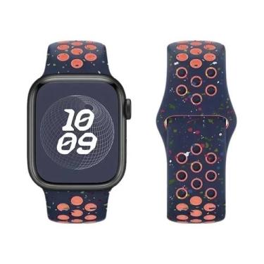 Imagem de Pulseira De Silicone De 49MM Para Apple Ultra, Faixa De Borracha Compa