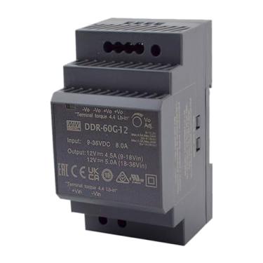 Imagem de Mean Well 60W Fonte De AlimentaçãO Dc-Dc Tipo Trilho Din Semi Modular Para RáDio Amador E Computador 12V 5A (DDR-60G-12 12V/5A/60W/DIN Rail Power)