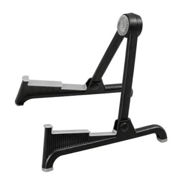 Imagem de oshhni Suporte dobrável para guitarra, portátil, universal e compacto, em formato de a, para uso no chão, ideal para violoncelo, Preto E Cinza