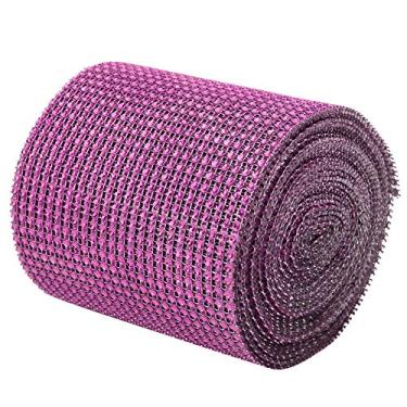 Imagem de Phefop Fita de de 9m, Malha Plástica Galvanizada para Decoração de Casamento e Roupas, Acessório Brilhante de 24 Linhas Ideal para Projetos DIY (Roxo)