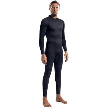 Imagem de Roupa de mergulho de neoprene CR Premium Dark Lightning, terno masculino de corpo inteiro para mergulho, surfe, snorkel, caiaque térmico (masculino grande)