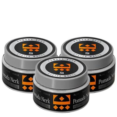 Imagem de Kit 3 Pomada Nerk Efeito Matte Embaixador 85G