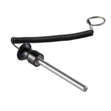 Imagem de Pegciuho Pino de 8 Mm para Empilhamento de Pesos para Acionamento Por Força em Máquinas de Cabo, preto