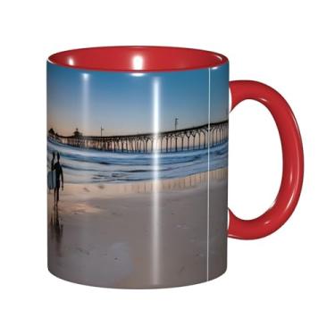 Imagem de Zeraoke Sunset Print Canecas de café criativas, personalizadas, presente para a família, tamanho de 325 ml, unissex