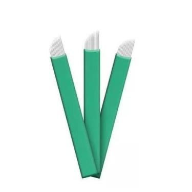 Imagem de kit 10 Laminas  14  Flex 0.16mm  para tebori - Microcolors