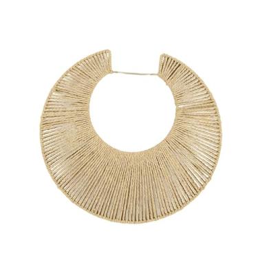 Imagem de IEUDNS Abajur de tecido trançado para luminária pendente, acessório artesanal simples em corda de papel para decoração de teto ou ilha de cozinha.