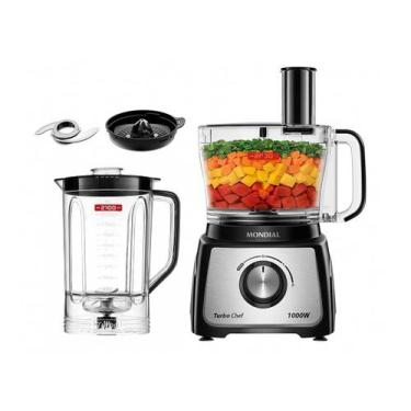 Imagem de Multi-processador de Alimentos Mondial 1000W Preto Turbo Chef MPN-02-B