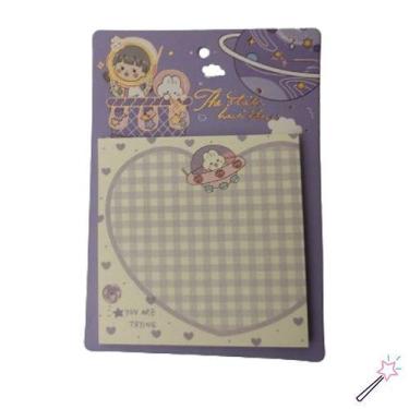 Imagem de Kit Bloco de Notas Autoadesivo Astronauta Cores:Roxo - Dafu