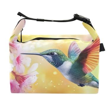 Imagem de STAYTOP Linda lancheira beija-flor com fivela de alça, lancheira isolada para meninos e meninas, lancheira térmica para trabalho escolar