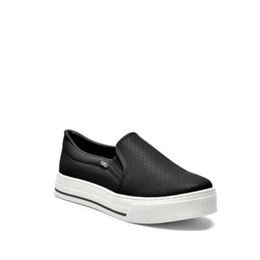 Imagem de Tênis Feminino Via Marte Anabela Slip On Elástico Plataforma (Preto, BR, Adulto, Numérico, 36)