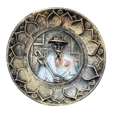 Imagem de Incensário Prato de Orixás 12cm em Resina Zé Pelintra