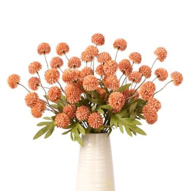 Imagem de ENALGRE Flores artificiais, 10 peças, flores falsas para ambientes internos e externos, presentes de crisântemo de seda de 51 cm para mãe, caule longo, plantas falsas para decoração de ervas daninhas