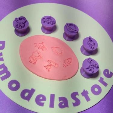 Imagem de Carimbo para Brigadeiros e Docinhos Kit Astronauta - BYMODELASTORE