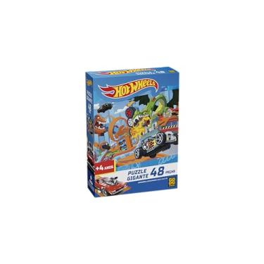 Imagem de Puzzle Gigante 48 Peças Hot Wheels - Grow