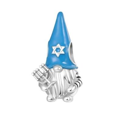 Imagem de Pingente Charm De Pirulito Arco-Íris Snoopy E Winnie the Pooh Em Prata