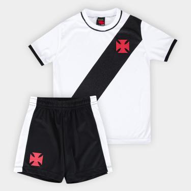 Imagem de Kit Infantil Vasco Mini Craque Camisa + Calção Unissex-Unissex