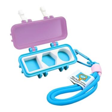 Imagem de YIJU Porta-giz para taco de bilhar, acessórios de bilhar, estojo de armazenamento compacto, prático e multifuncional profissional, Azul