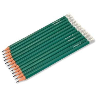 Imagem de Paper Lápis Grafite HB Sextavado com Borracha, 72 Unidades, 19cm, Material Poliestireno e Grafite