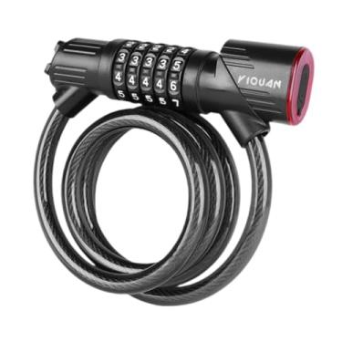 Imagem de Generic Cadeado de Cabo Sem Chave de 5 Dígitos, Alta, para Bicicletas, Portão, Uso Externo para Adultos.