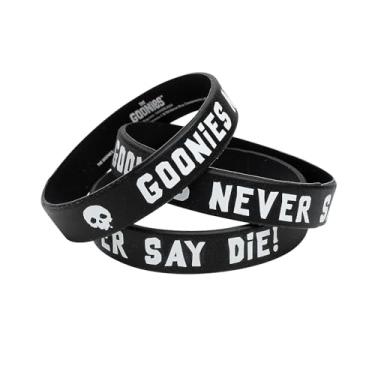 Imagem de Pulseiras de borracha The Goonies™ Official Member – 18 cm (pacote com 24) – Ideal para lembrancinhas de festa, noites de cinema e eventos temáticos