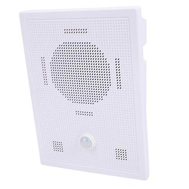 Imagem de POCREATION Alto-falante Ativado por Sensor de Movimento Infravermelho, Detecção PIR Alcance de 0-8m, Controle Via Aplicativo, Reprodução de MP3, Saída de 10W, Com Carcaça à Prova D'água para