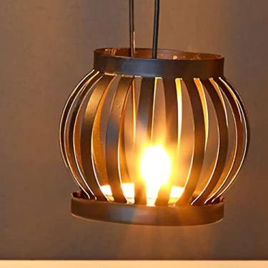 Imagem de Generic Candelabro Artístico de Corda de Cânhamo Em Forma única de Ferro Forjado para Decoração de Bar e Mesa de Sala de Jantar (Um tipo)