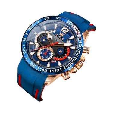 Imagem de Olevs marca relógio multifuncional à prova d'água luminoso relógio de 